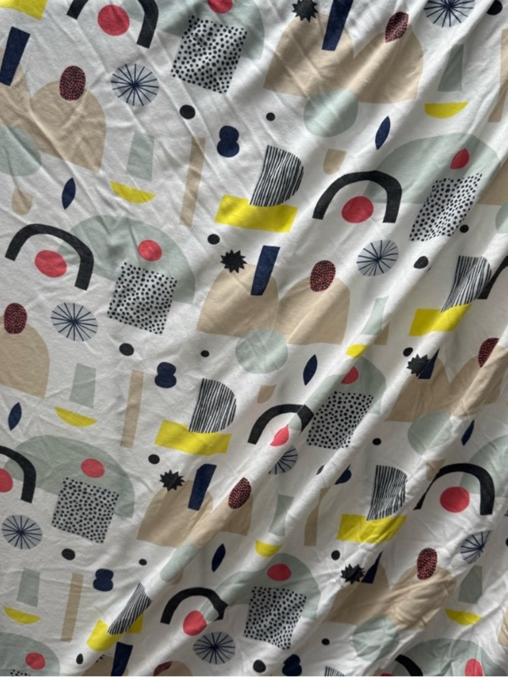 Abstract Geo Print Crib Sheet